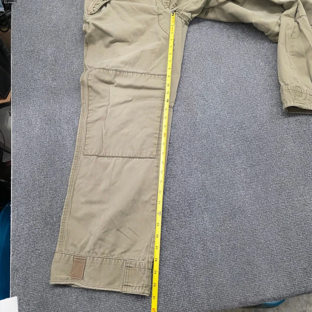 Vtg Polo Ralph Lauren Men Green Cotton Double Knee Military Field Pants 36/32